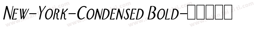 New-York-Condensed Bold字体转换
